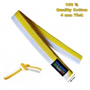 Karate Belt white-yellow_ 06